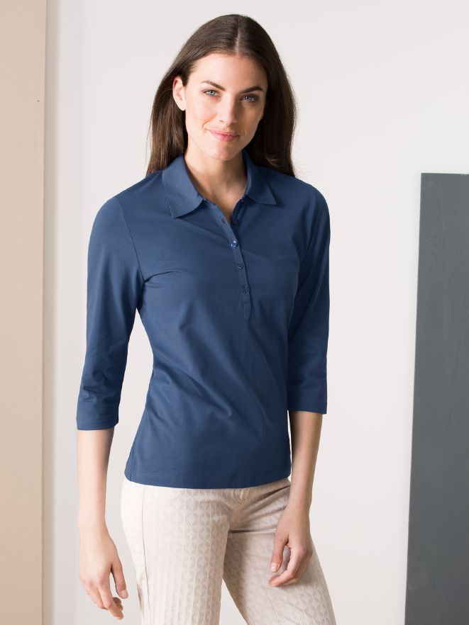 Feinjersey-Blusenpolo Feinjersey-Blusenpolo