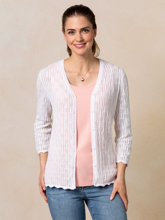 Ajour Strickjacke Ajour Strickjacke