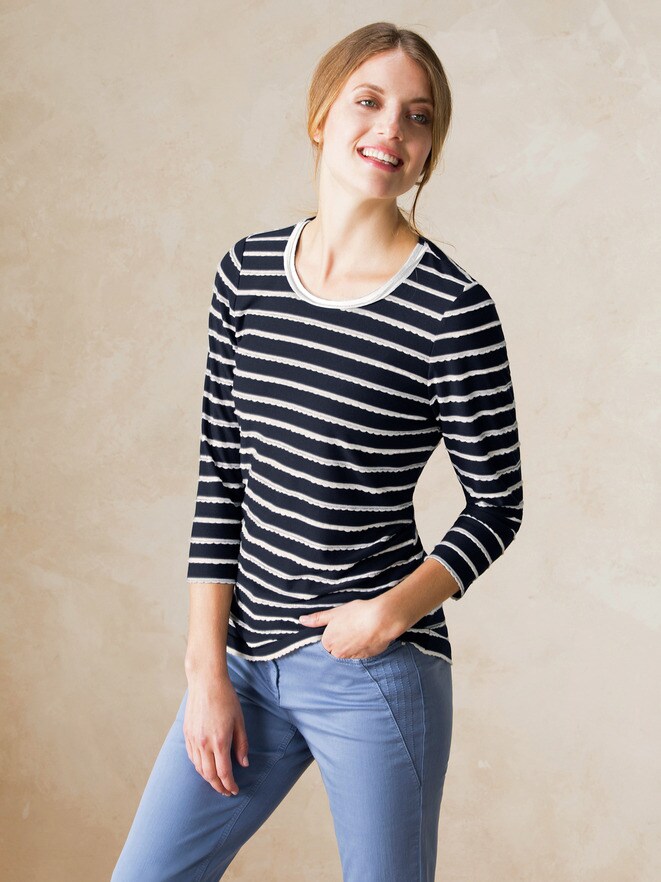 Shirt Strukturstreifen Shirt Strukturstreifen