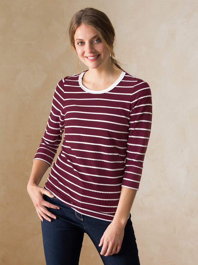 Shirt Strukturstreifen Shirt Strukturstreifen
