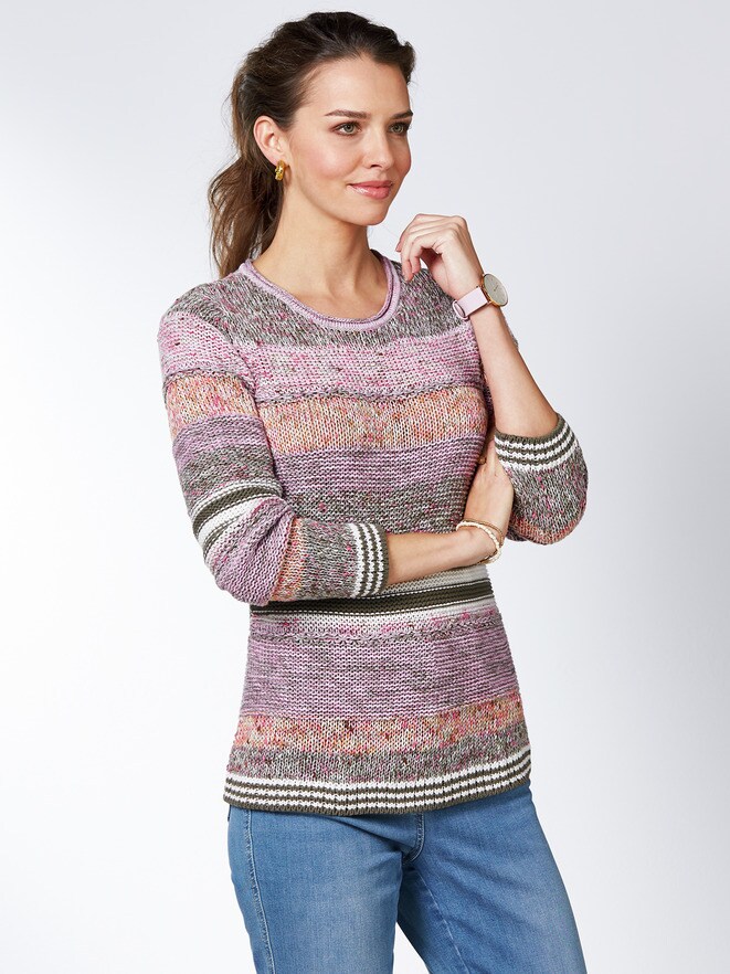 Pullover Mouline-Effekt Pullover Mouline-Effekt