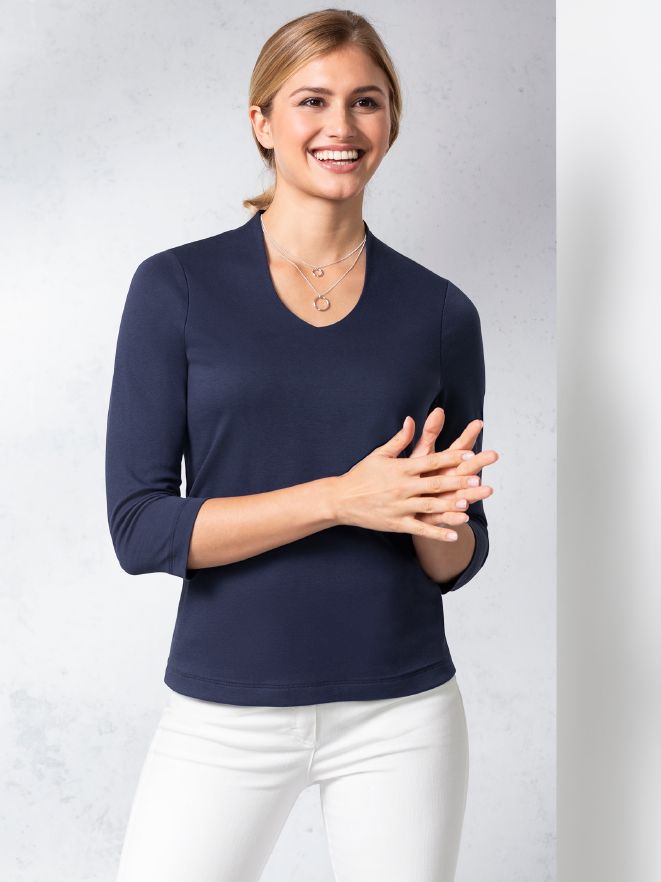 Kelchkragenshirt Kelchkragenshirt
