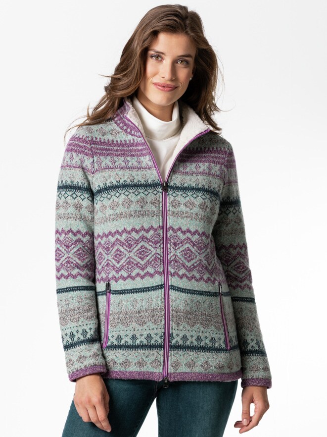 Thermo Strickfleece-Jacke Thermo Strickfleece-Jacke