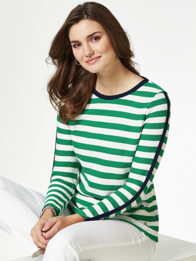 Ringelpullover Kontrast-Streifen Ringelpullover Kontrast-Streifen