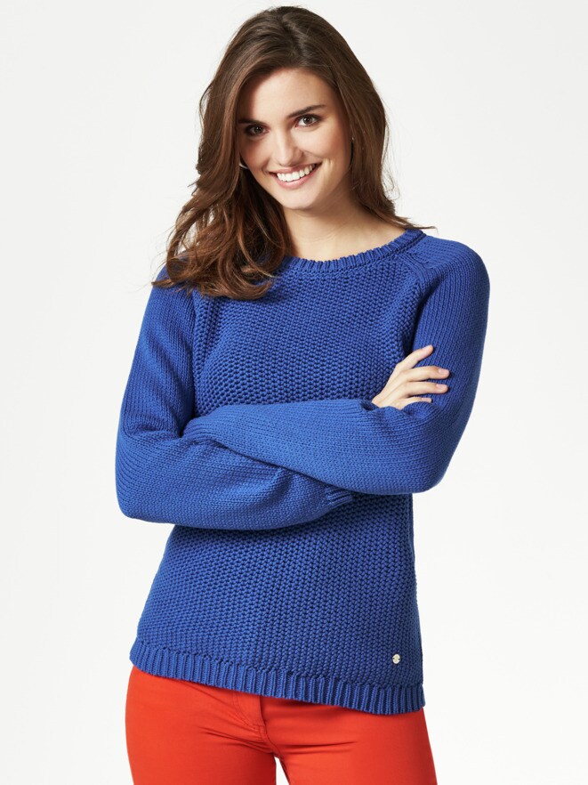 Bändchengarn-Pullover Frontstruktur Bändchengarn-Pullover Frontstruktur