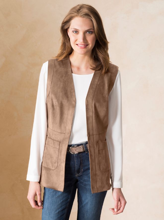 Veloursjersey-Weste Veloursjersey-Weste