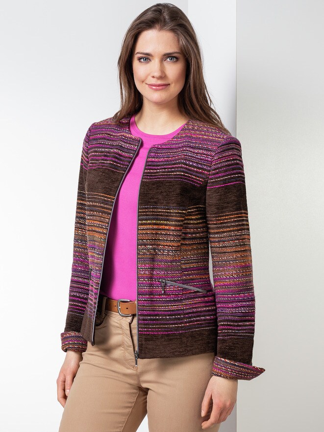 Chenille- Streifenblazer Chenille- Streifenblazer