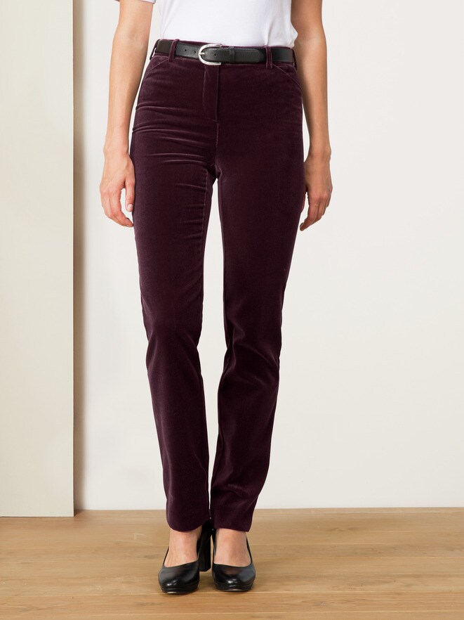Exquisit Samt-Stretchhose