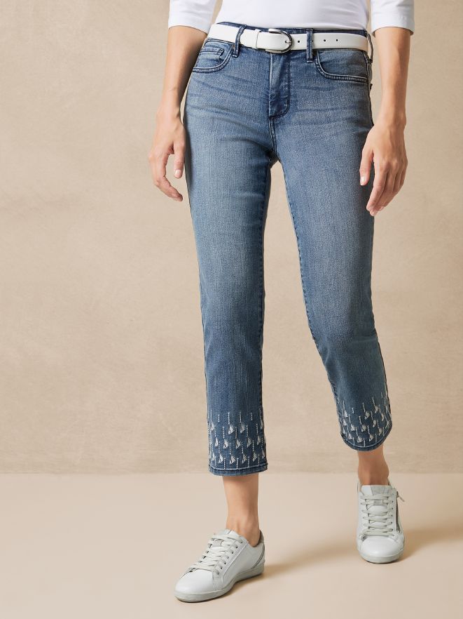 NYDJ Ankle Jeans Stickerei NYDJ Ankle Jeans Stickerei