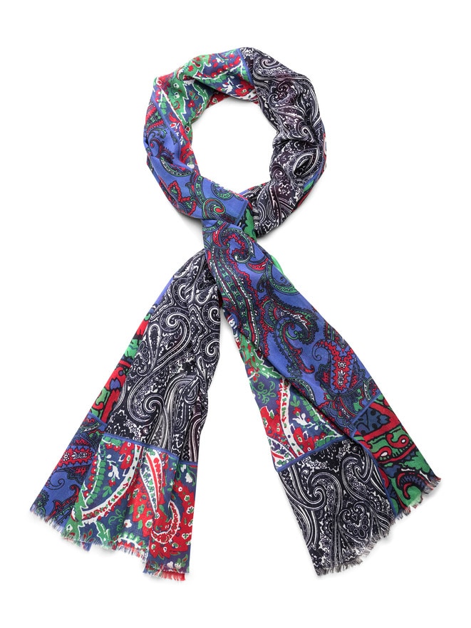 Baumwoll Schal Paisley Patch Baumwoll Schal Paisley Patch
