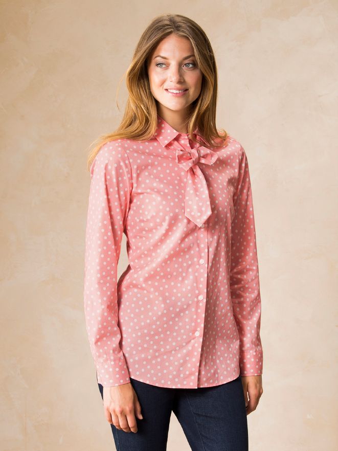 Extraglatt Bluse Auf den Punkt Extraglatt Bluse Auf den Punkt