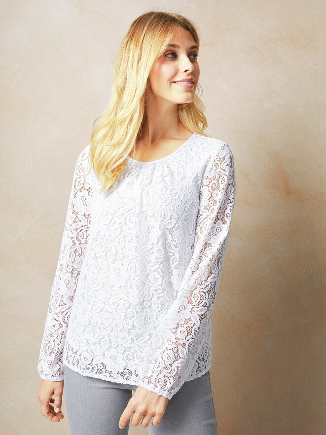 Bluse mit Spitze Bluse mit Spitze