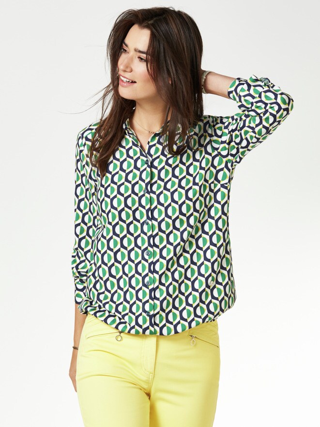 Blouson-Hemdbluse Retro-Chic Blouson-Hemdbluse Retro-Chic