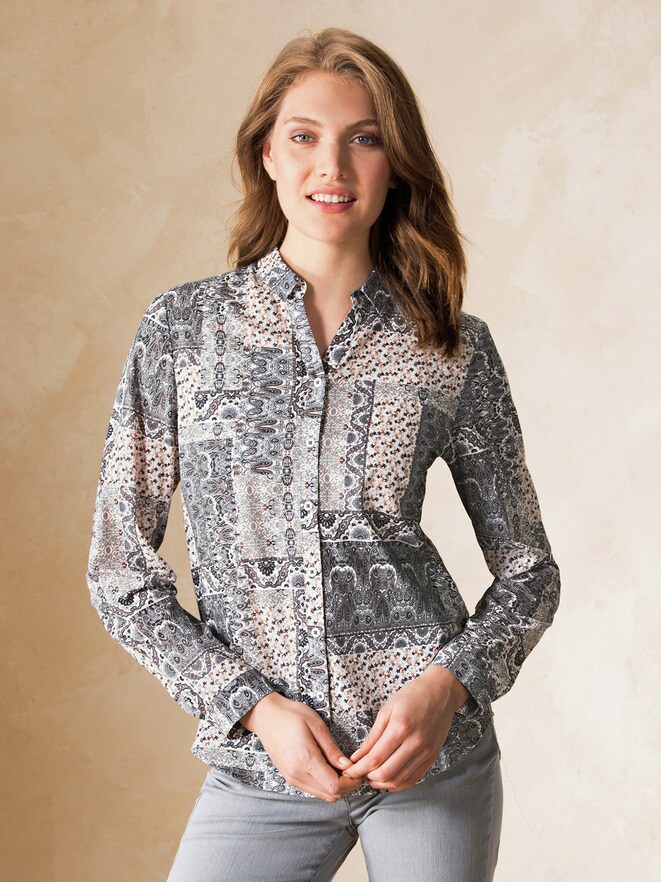 Patchwork Bluse Patchwork Bluse