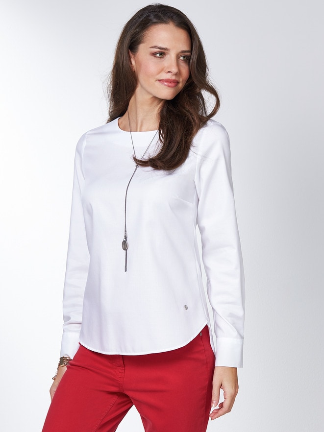 Extraglatt Pima Cotton Shirtbluse Extraglatt Pima Cotton Shirtbluse