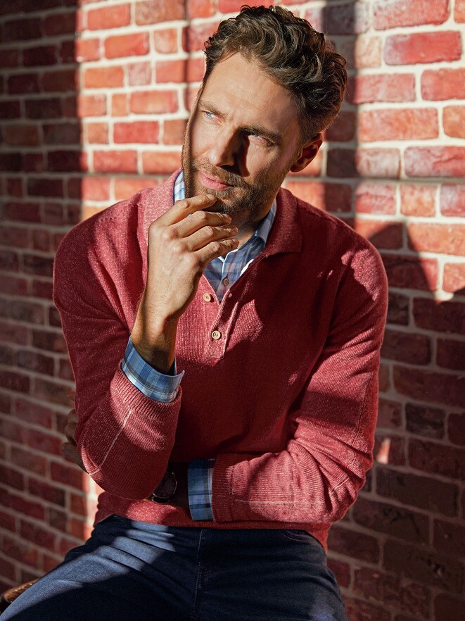 Outfit Polo-Pullover Heimat Outfit Polo-Pullover Heimat