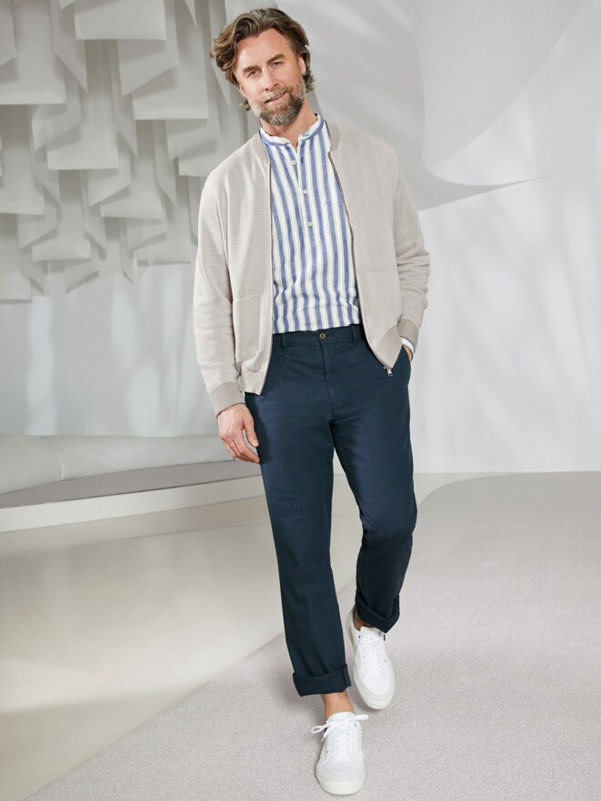 Outfit Strick-Blouson Atelier Outfit Strick-Blouson Atelier