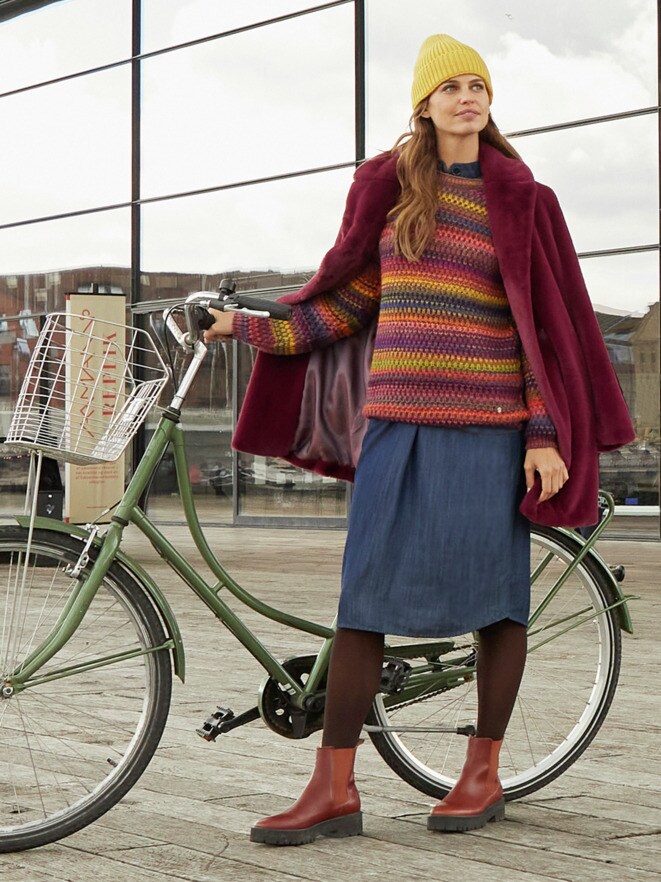 Outfit Fake Fur Flauschmantel Outfit Fake Fur Flauschmantel