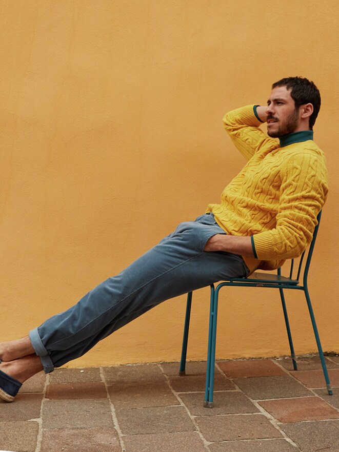 Outfit Zopfpullover Woolcot Outfit Zopfpullover Woolcot