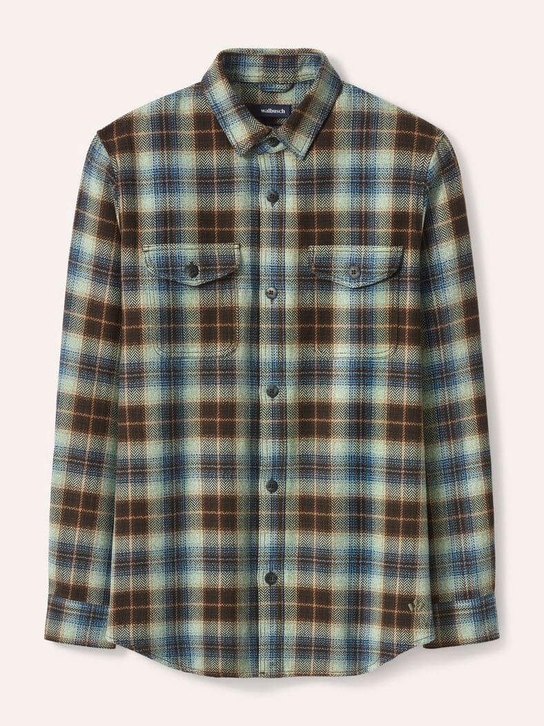 Overshirt aus Baumwolle Karo Absynth