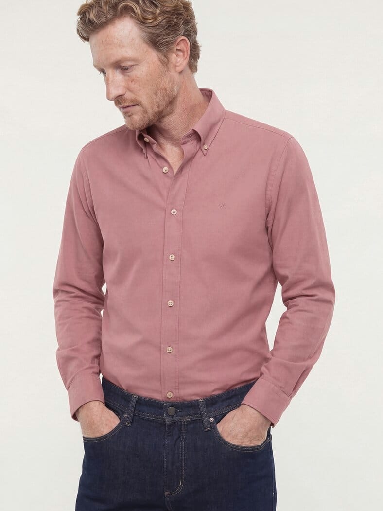 Hemd aus Royal-Oxford Uni Rosenholz