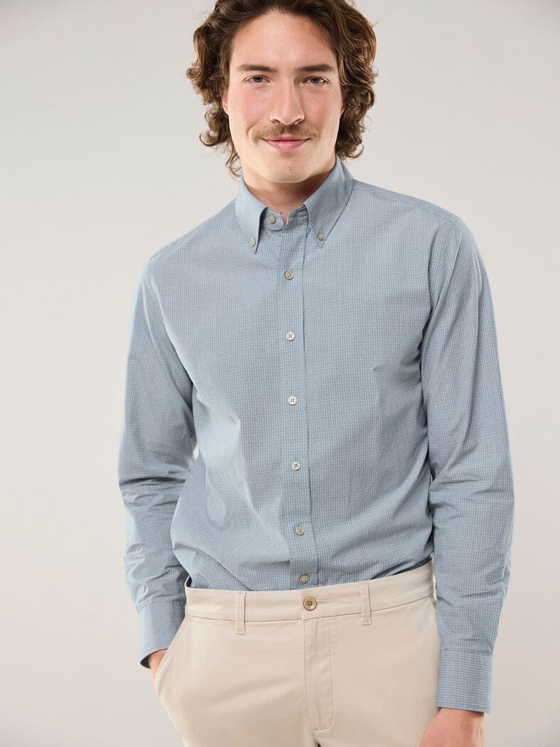 Hemd mit Kent-Kragen Button Down Flaschengrün