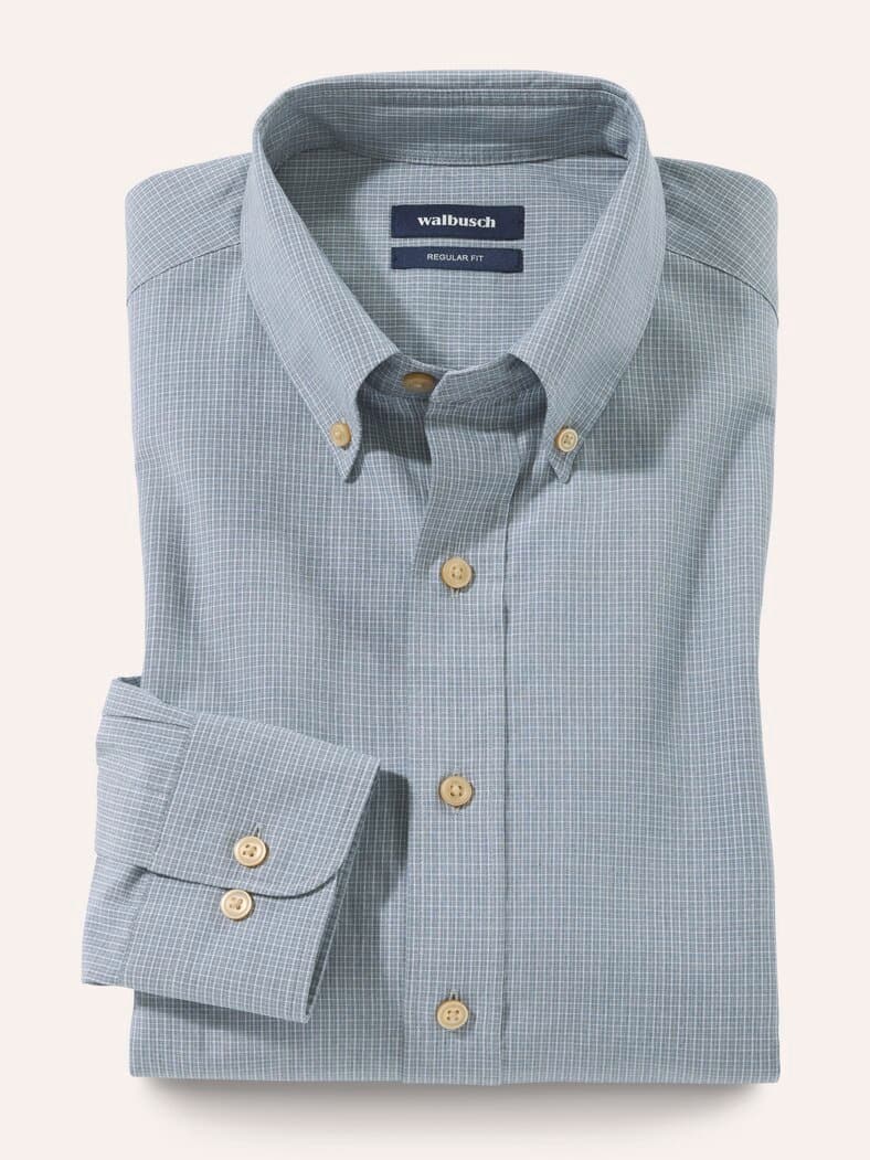 Hemd mit Kent-Kragen Button Down Flaschengrün