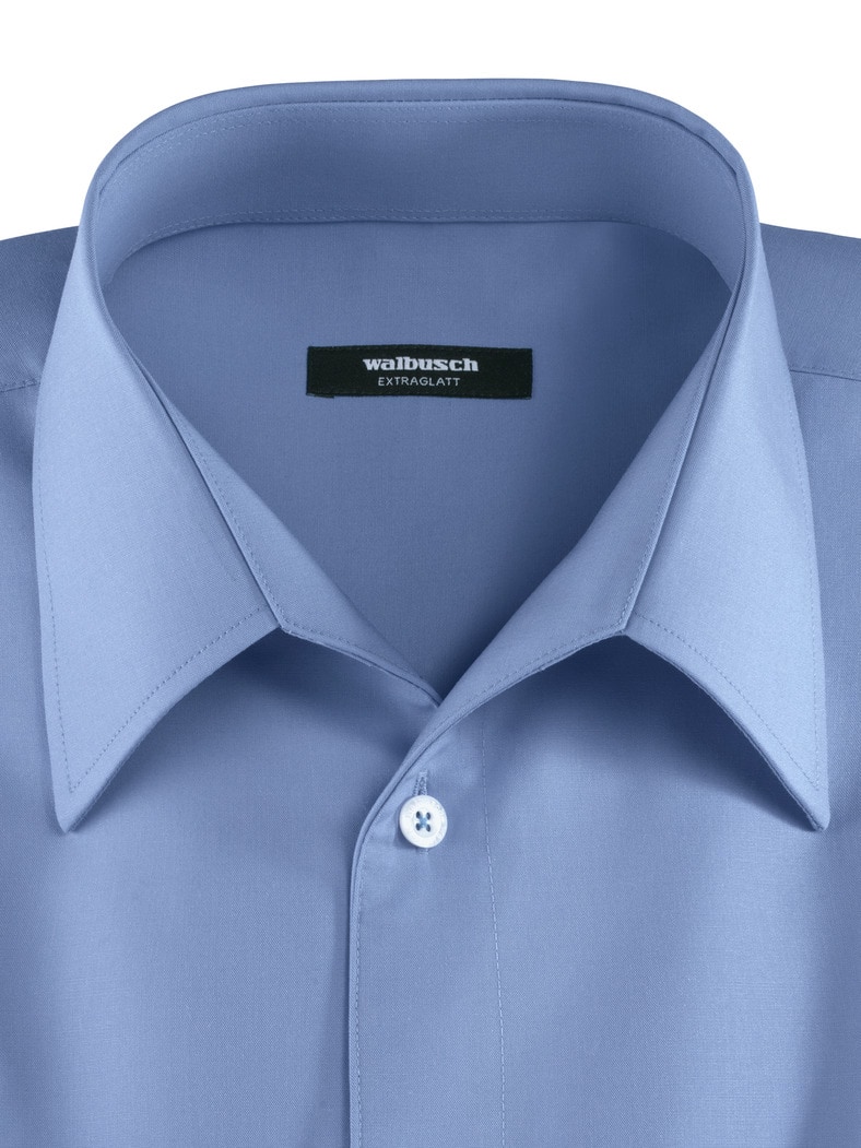 Extraglatt-Hemd Walbusch-Kragen Azur