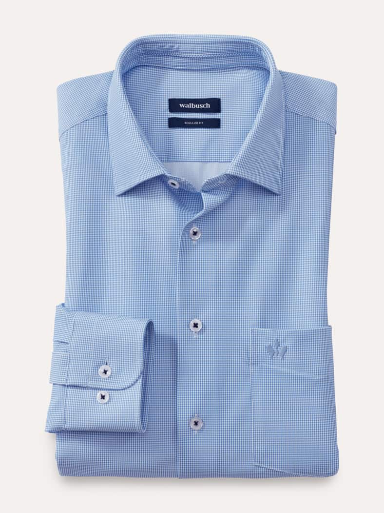 Extraglatt-Hemd Stretch & Relax Hahnentritt