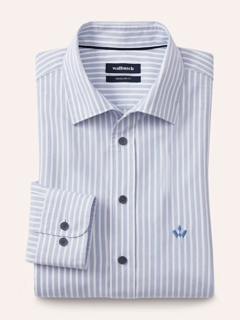 Royal-Oxford Hemd Streifen Bleu