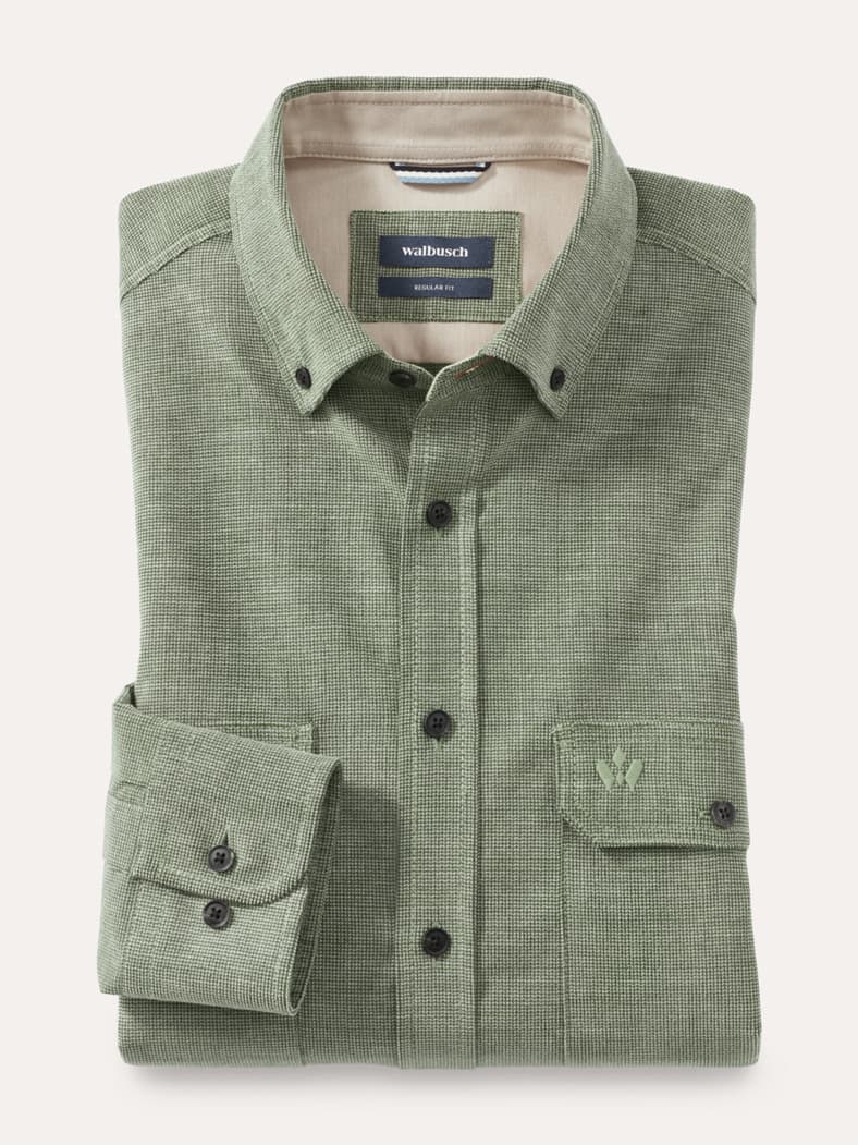 Soft-Cord Overshirt Schilf