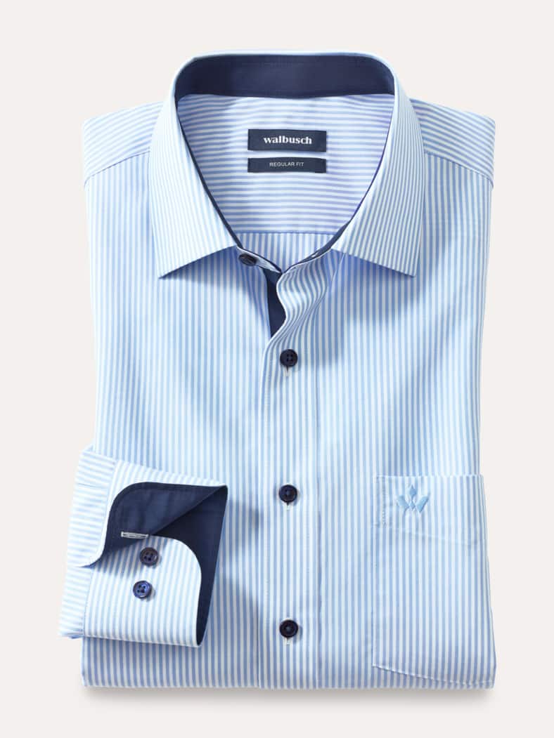 Aktiv-Hemd Römerstreifen Bleu