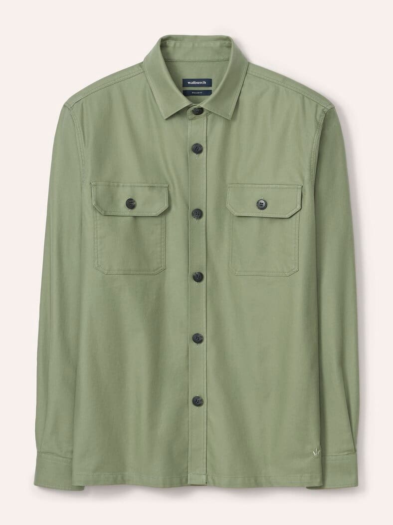 Hemdjacke aus Baumwoll-Mischung Schilf