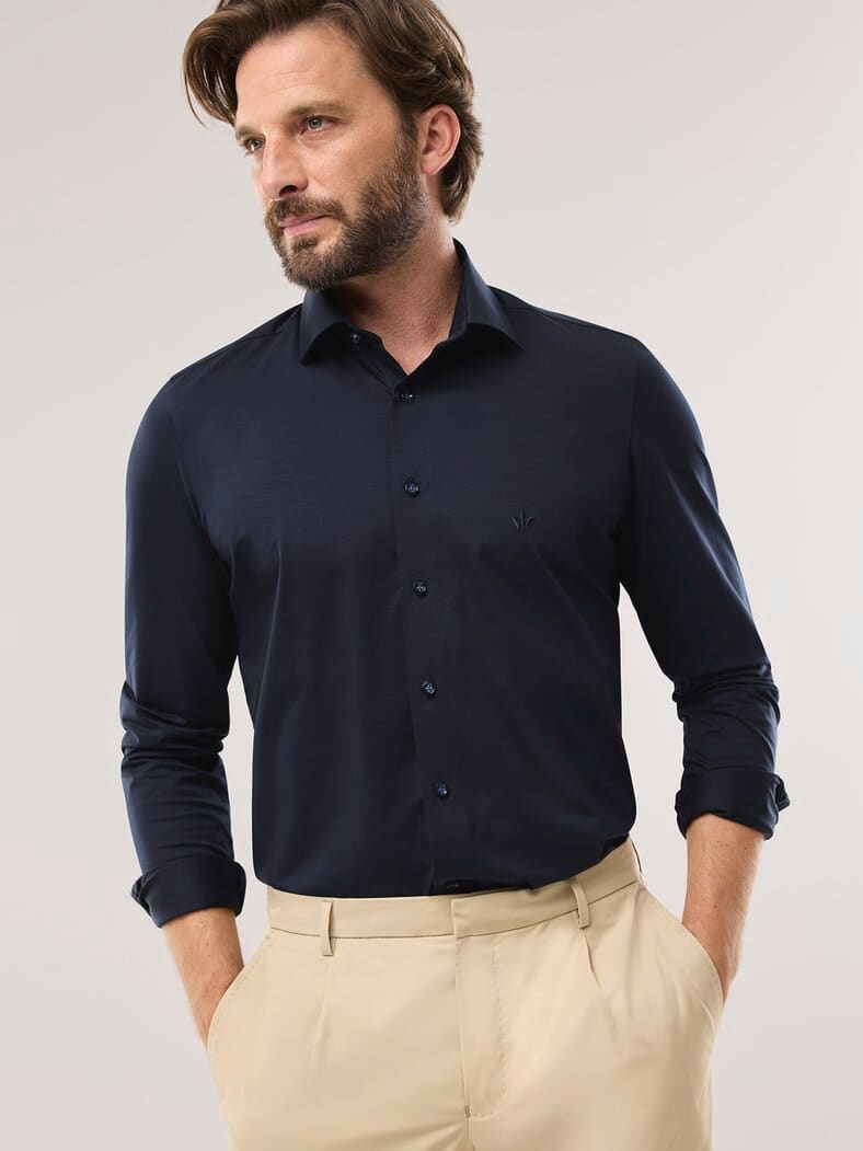 Performance-Hemd Navy