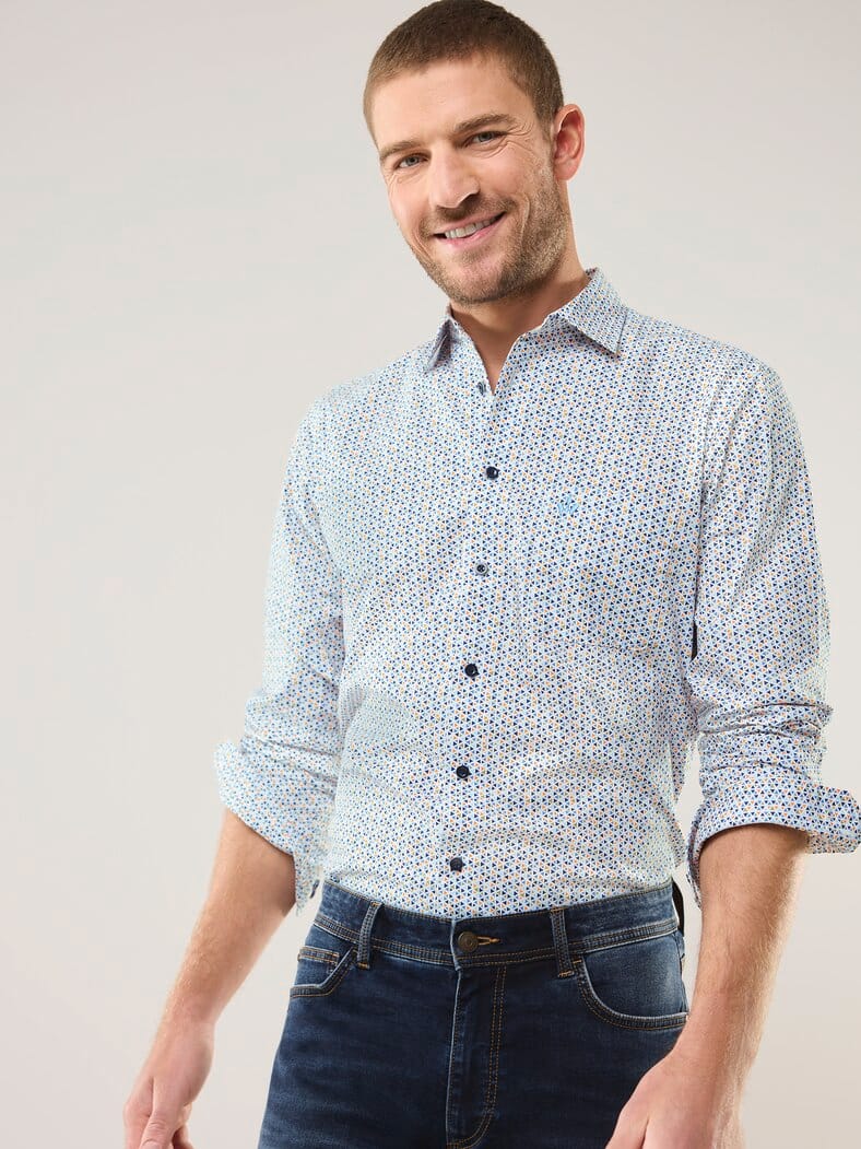 Extraglatt Hemd Minimal Druck