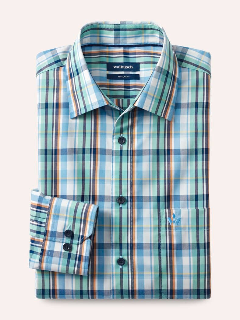 Extraglatt Hemd Karo Multi