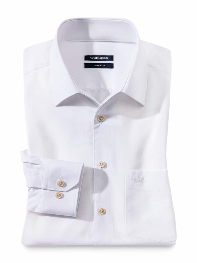 Extraglatt-Hemd Tropical Weiß