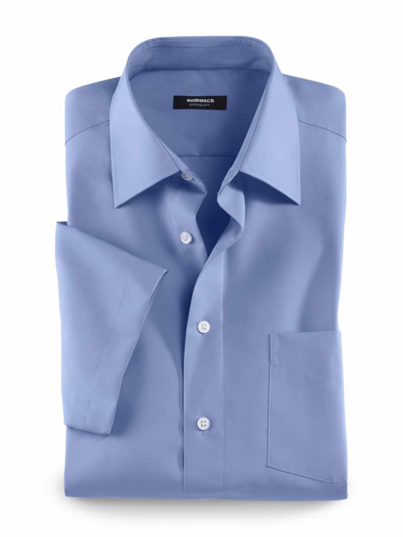 Extraglatt-Hemd Kent-Kragen Azur