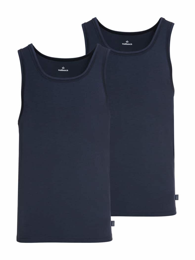 Modal Unterhemd 2er Set Marine