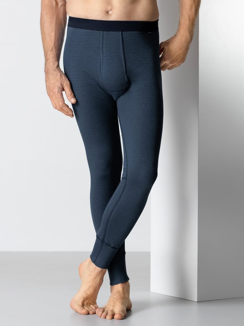 Thermo-Hose lang 2er-Pack Mar. gestreift