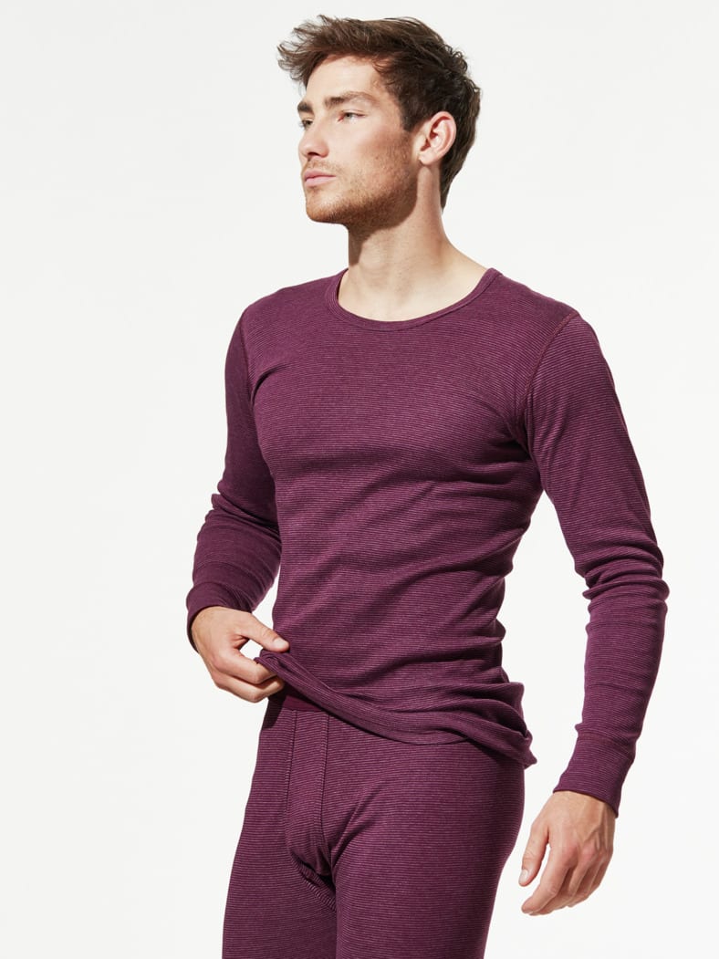 Thermo-Langarmshirt 2er-Pack bord. gestreift