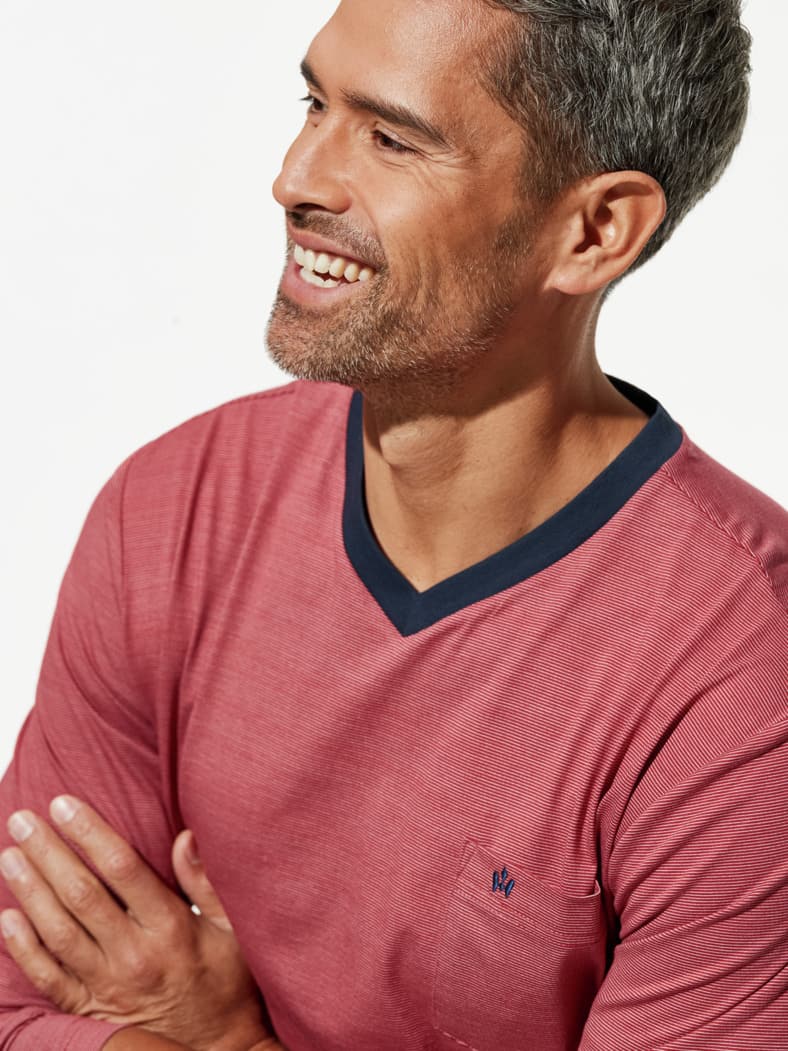 V-Pyjama Maritim Paisley