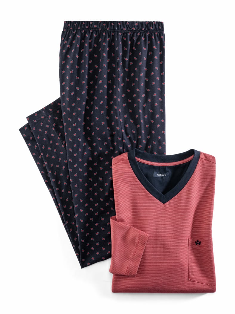 V-Pyjama Maritim Paisley