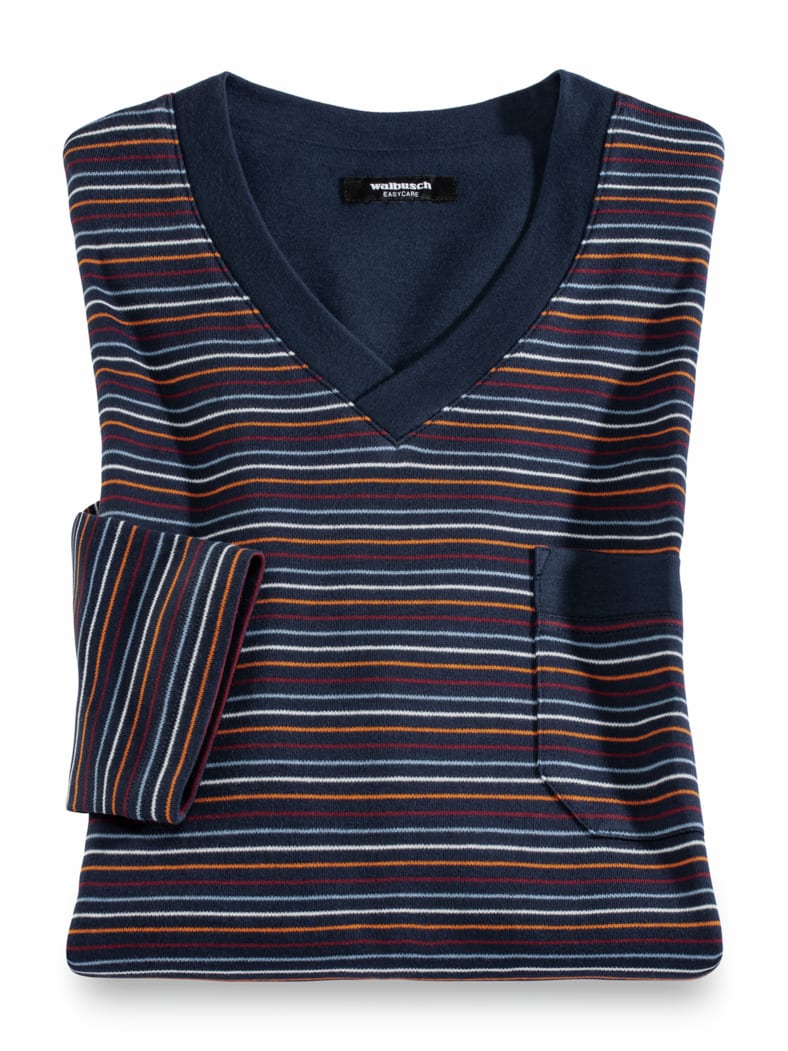 Wohlfühl Schlafanzug Easycare Gestreift