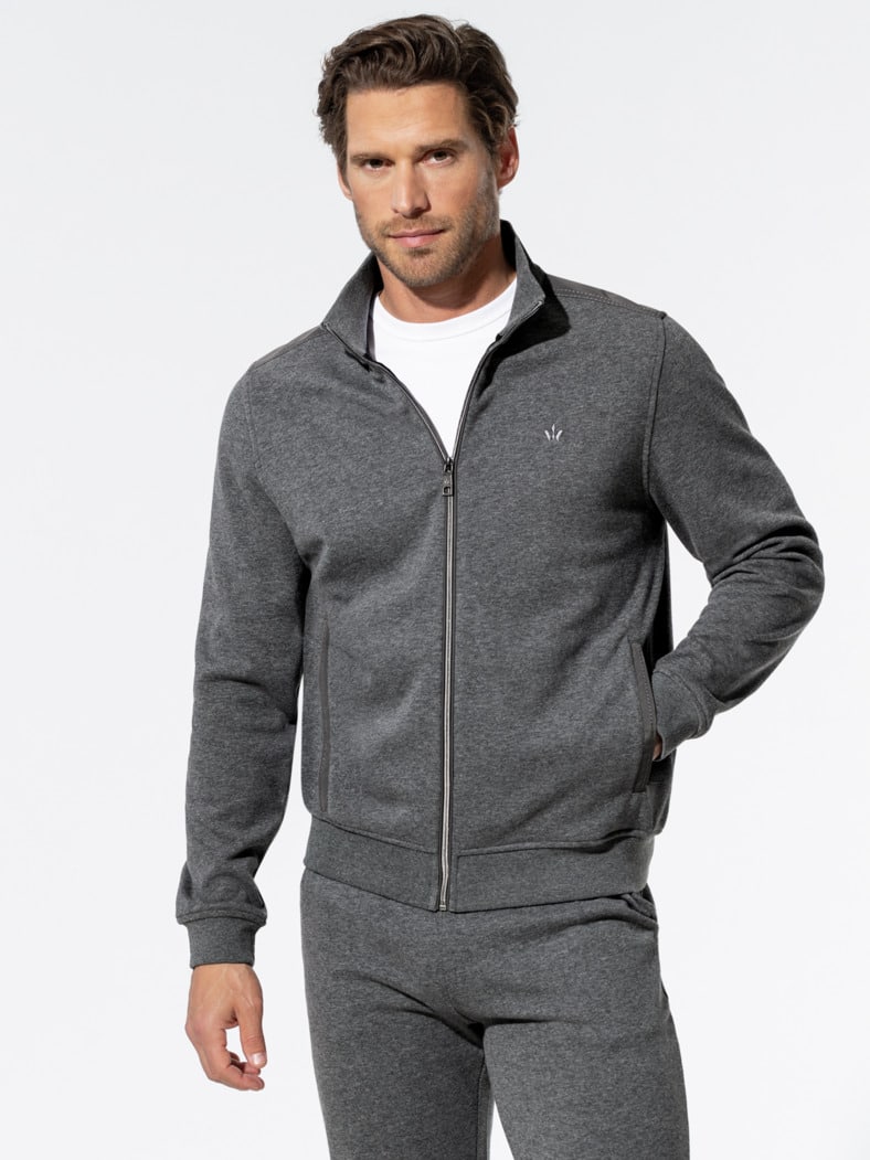Freizeitjacke Thermo-Fleece Anthrazit