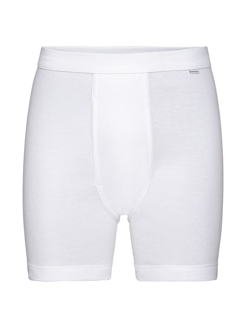 Feinripp-Shorts 2er-Pack Weiß