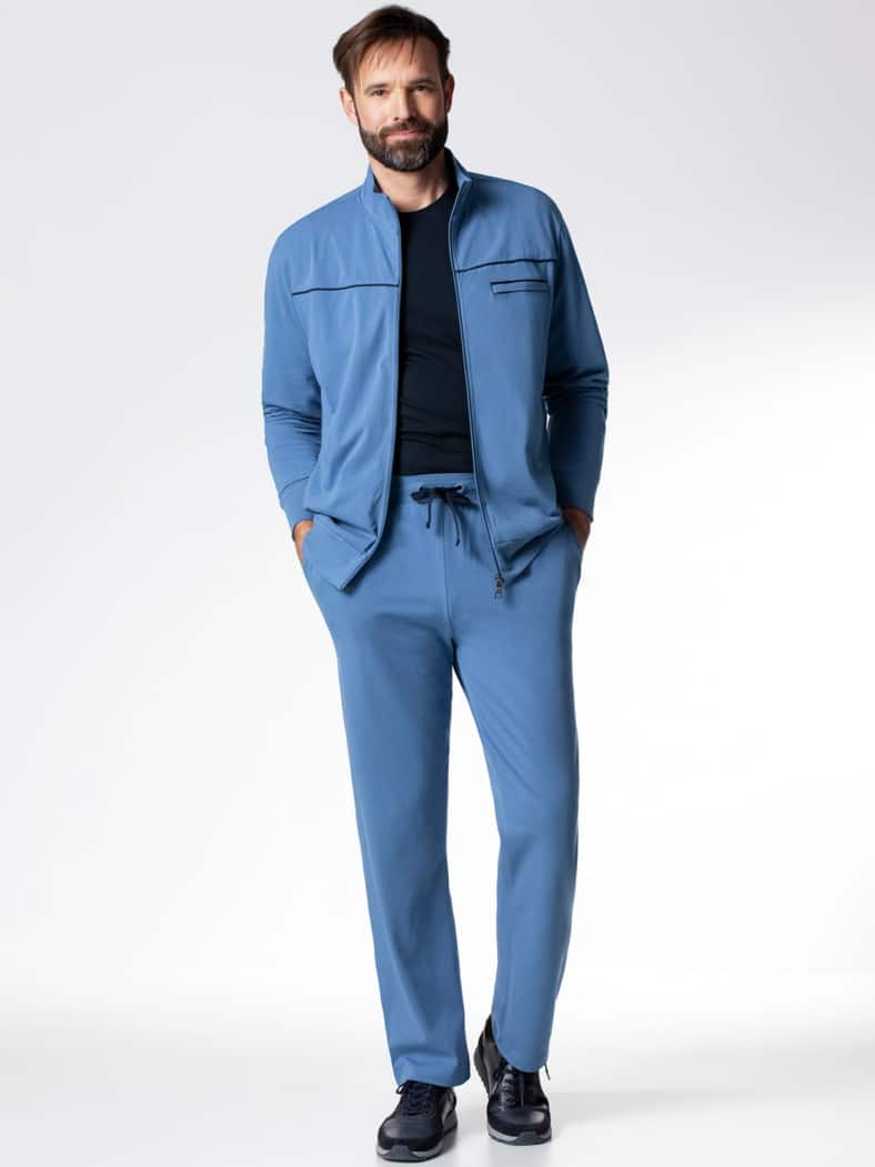 Freizeitanzug Sommerleicht Stahlblau