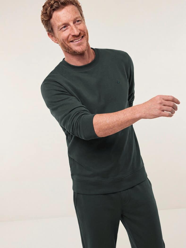 Sweatshirt mit Rundhals Grün