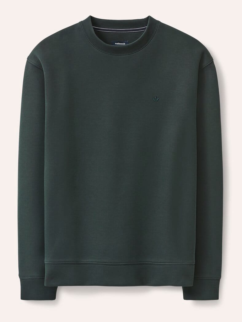 Sweatshirt mit Rundhals Grün