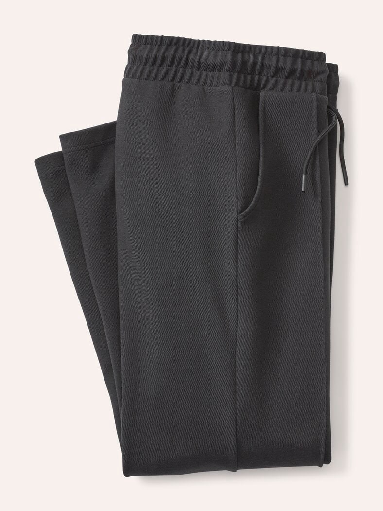 Sweathose mit Struktur Schwarz